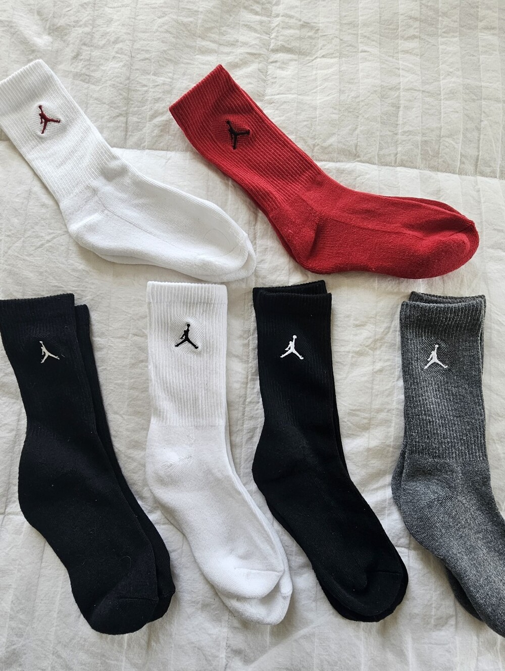NWOT Nike Jordan Youth Crew Socks, 6 Pack Shoe Size 3c-5c